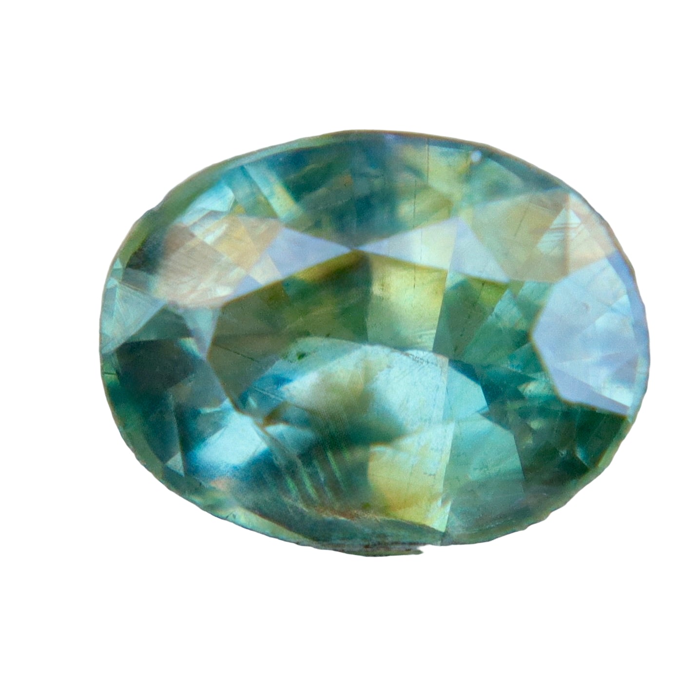 1.10ct Natural Parti Sapphire – Oval Cut (Madagascar, Unheated, Eye Clean) - Sapphirepal