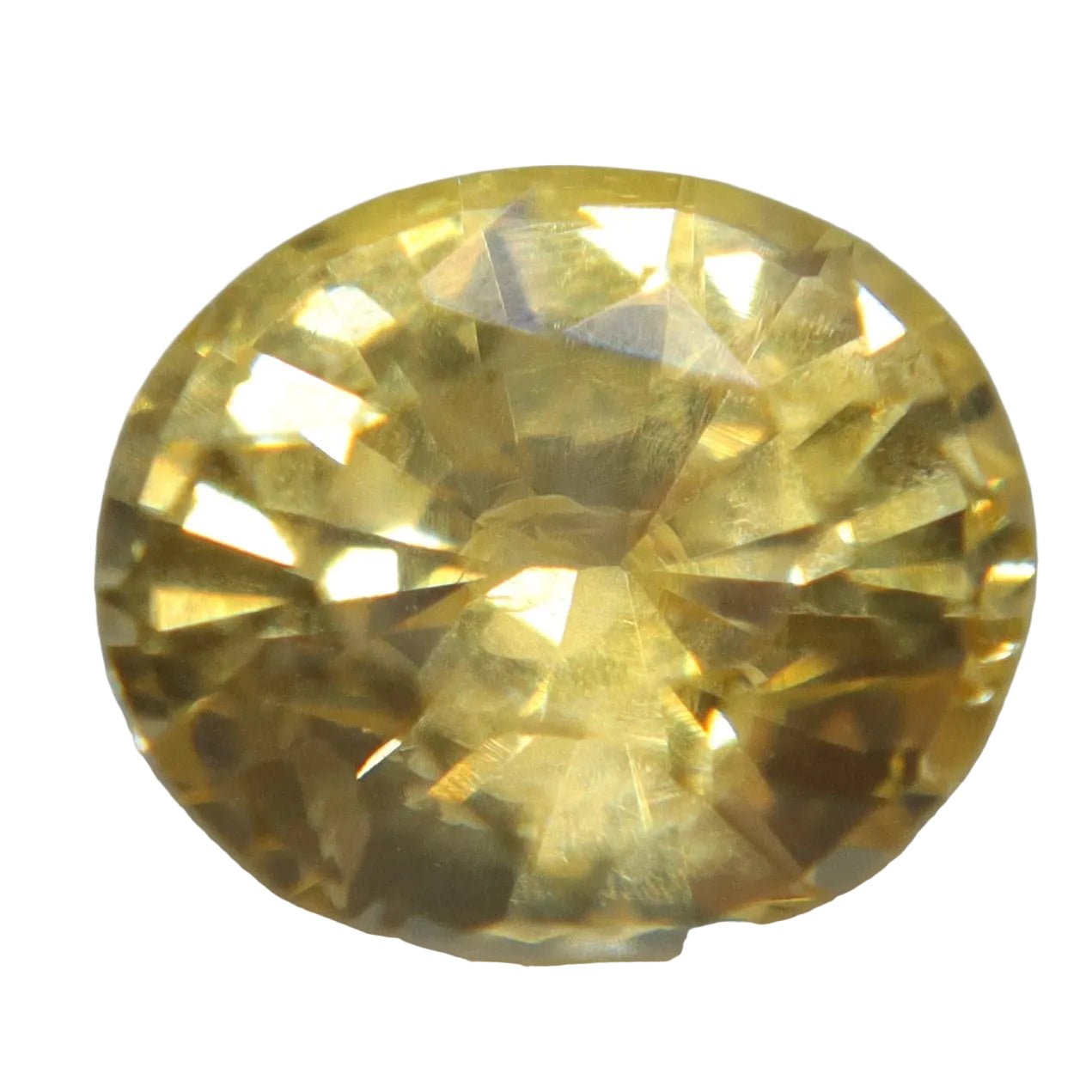 1.10ct Natural Vivid Yellow Sapphire – Oval Cut Ceylon Gemstone - Sapphirepal