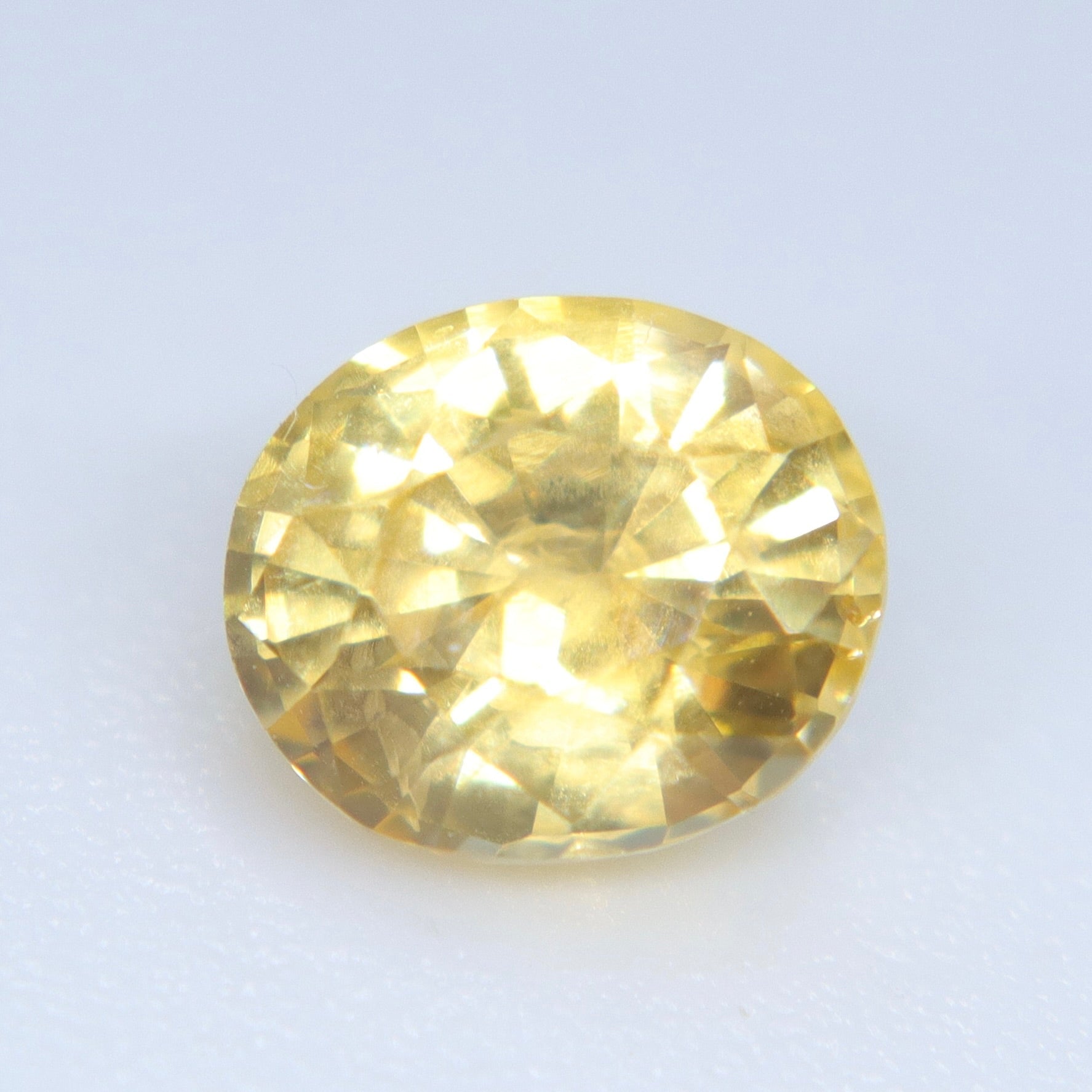 1.10ct Natural Vivid Yellow Sapphire – Oval Cut Ceylon Gemstone - Sapphirepal