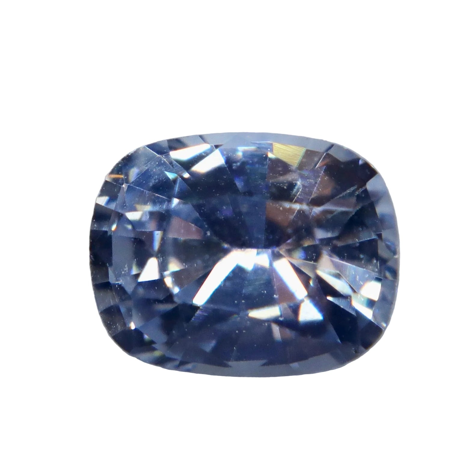 1.12ct Natural Blue-White Sapphire – Unheated Ceylon Cushion - Sapphirepal