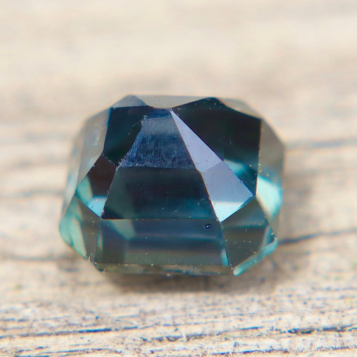 1.15 Carat Unheated Natural Teal Sapphire – Asscher Cut Australian Gemstone - Sapphirepal
