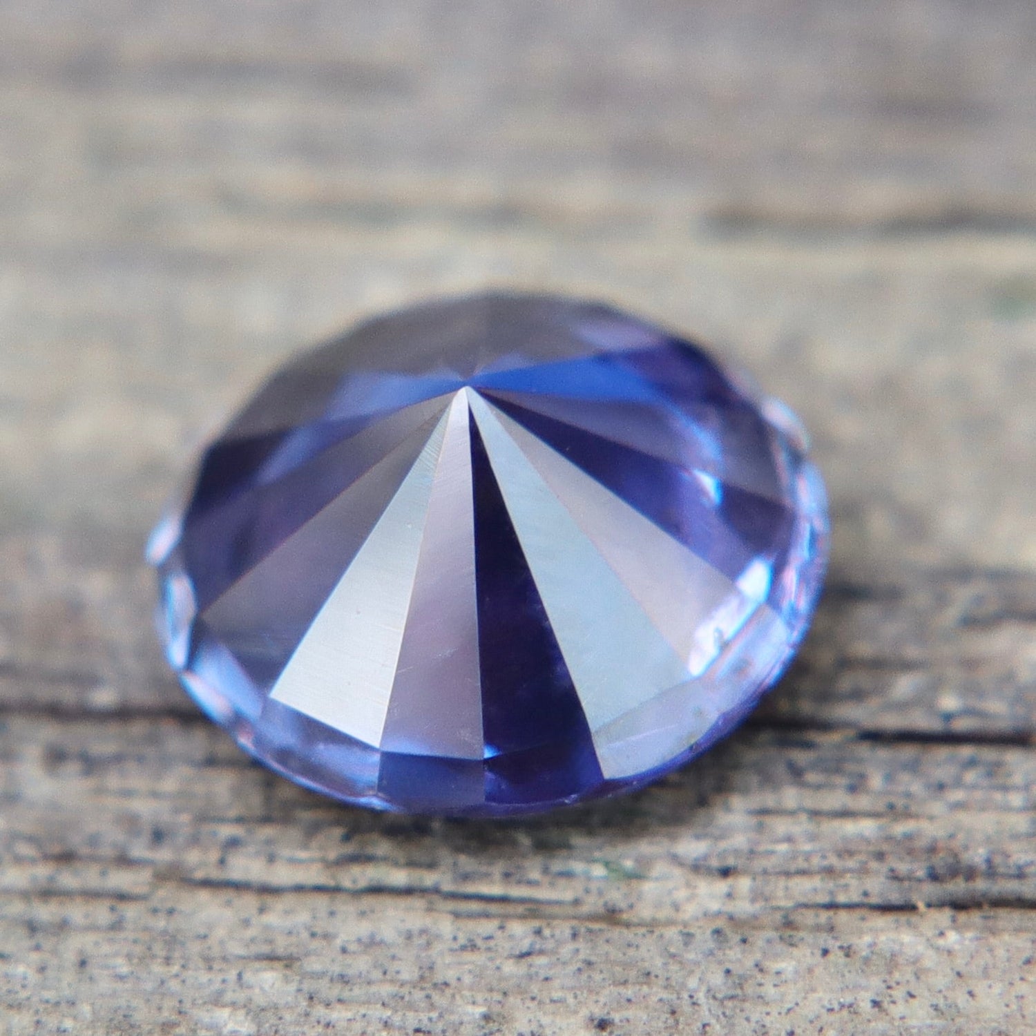 1.15ct Natural Bluish Purple Sapphire (Unheated) – Round Cut Ceylon | Eye Clean - Sapphirepal