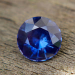 1.15ct Natural Bluish Purple Sapphire (Unheated) – Round Cut Ceylon | Eye Clean - Sapphirepal