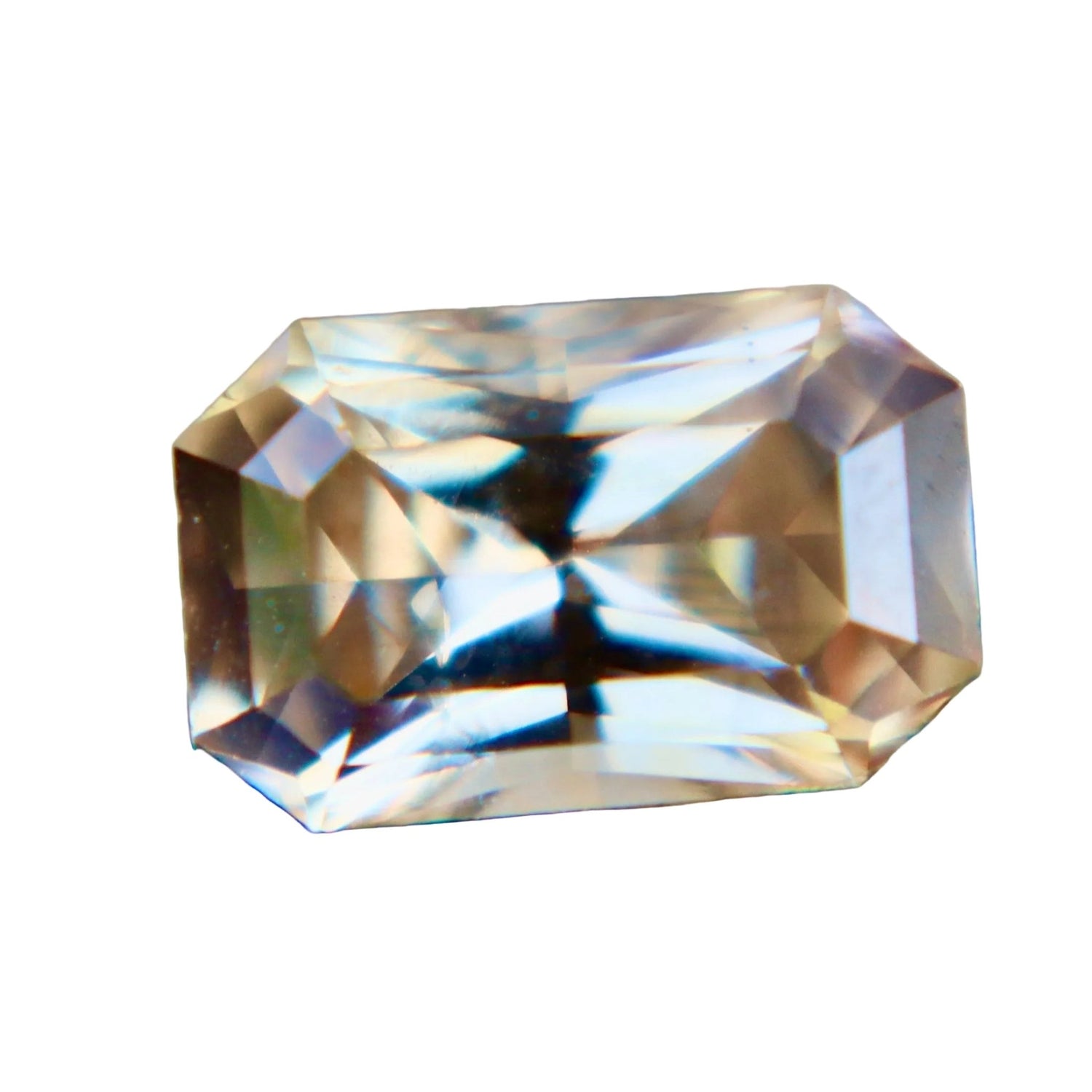 1.16 Carat Natural Faint Peach Sapphire – Unheated Ceylon Emerald Cut - Sapphirepal