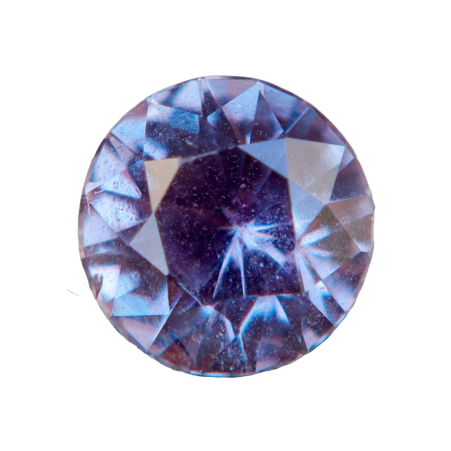 1.16ct Natural Pinkish Purple Sapphire – Round Cut (Ceylon, Unheated, VS) - Sapphirepal