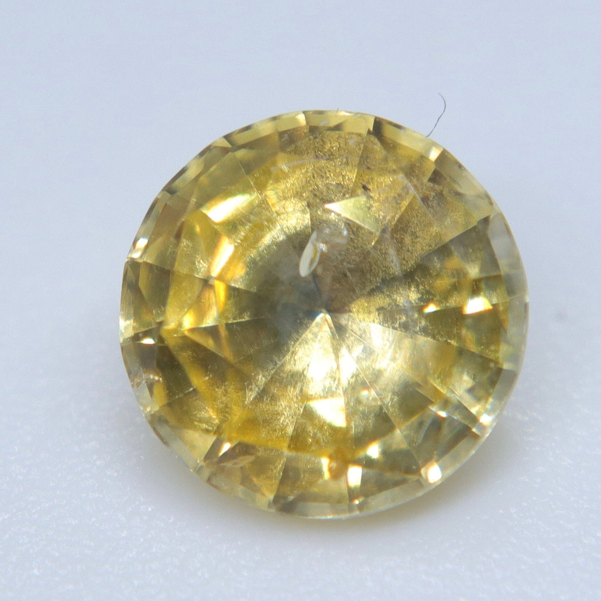 1.20ct Natural Yellow Ceylon Sapphire – Round Cut - Sapphirepal
