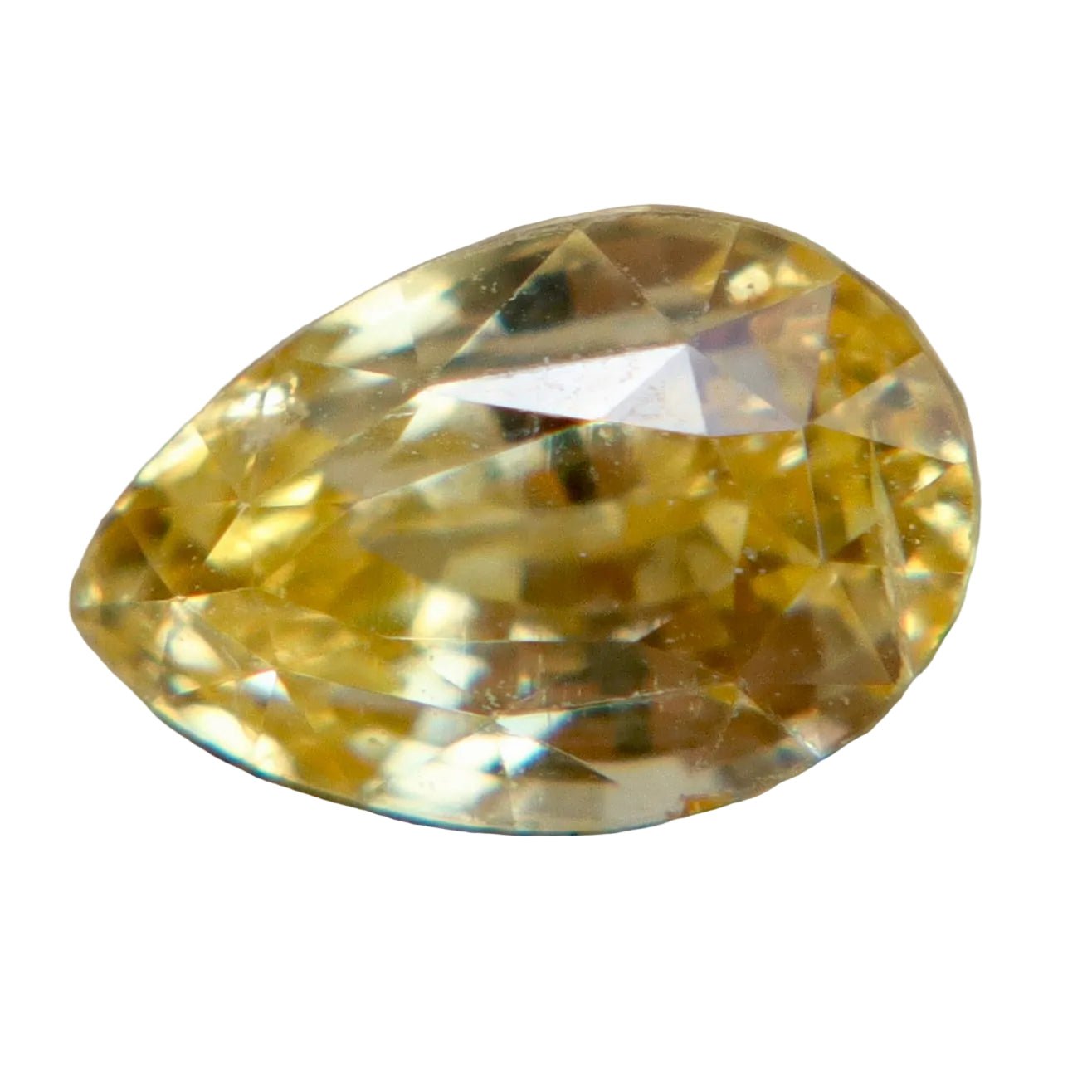 1.20ct Natural Yellow Sapphire | Pear Cut Unheated Untreated Loose Gemstone - Sapphirepal