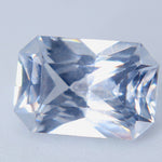 1.23ct Natural Colorless Sapphire – Emerald Cut Ceylon Sapphire Gemstone - Sapphirepal