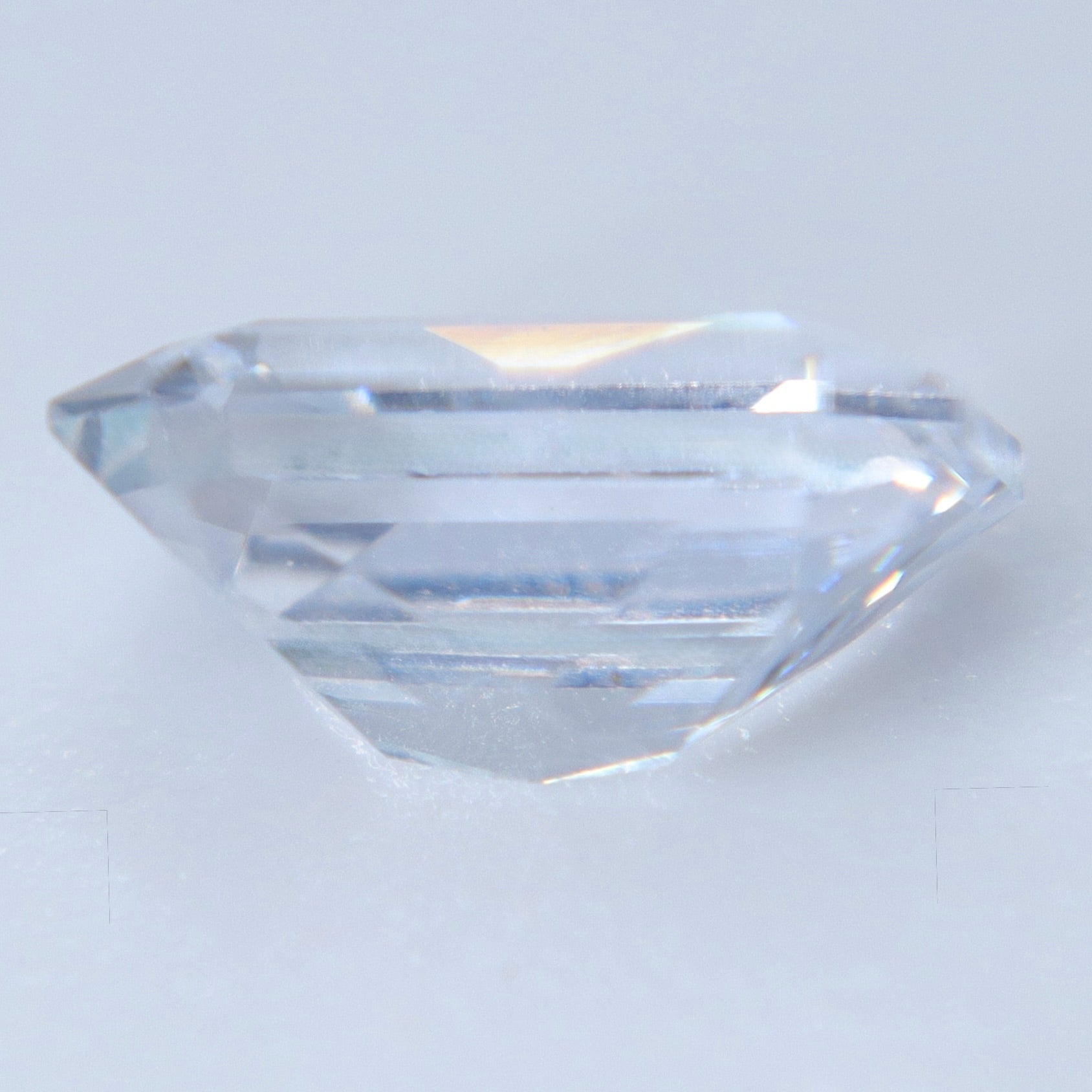 1.23ct Natural Colorless Sapphire – Emerald Cut Ceylon Sapphire Gemstone - Sapphirepal