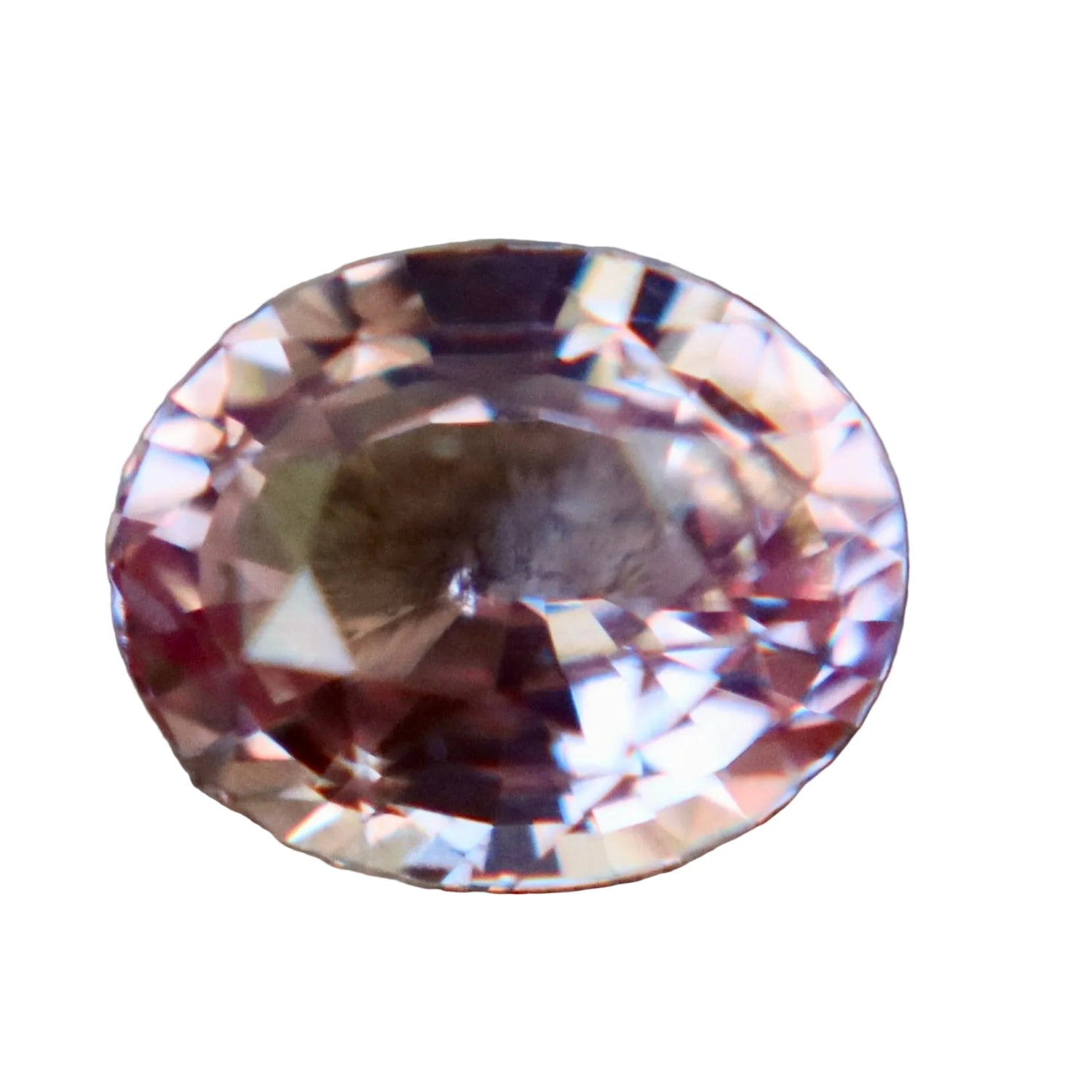 1.24 Carat Natural Padparadscha Sapphire – Unheated Oval Cut Ceylon Gemstone - Sapphirepal