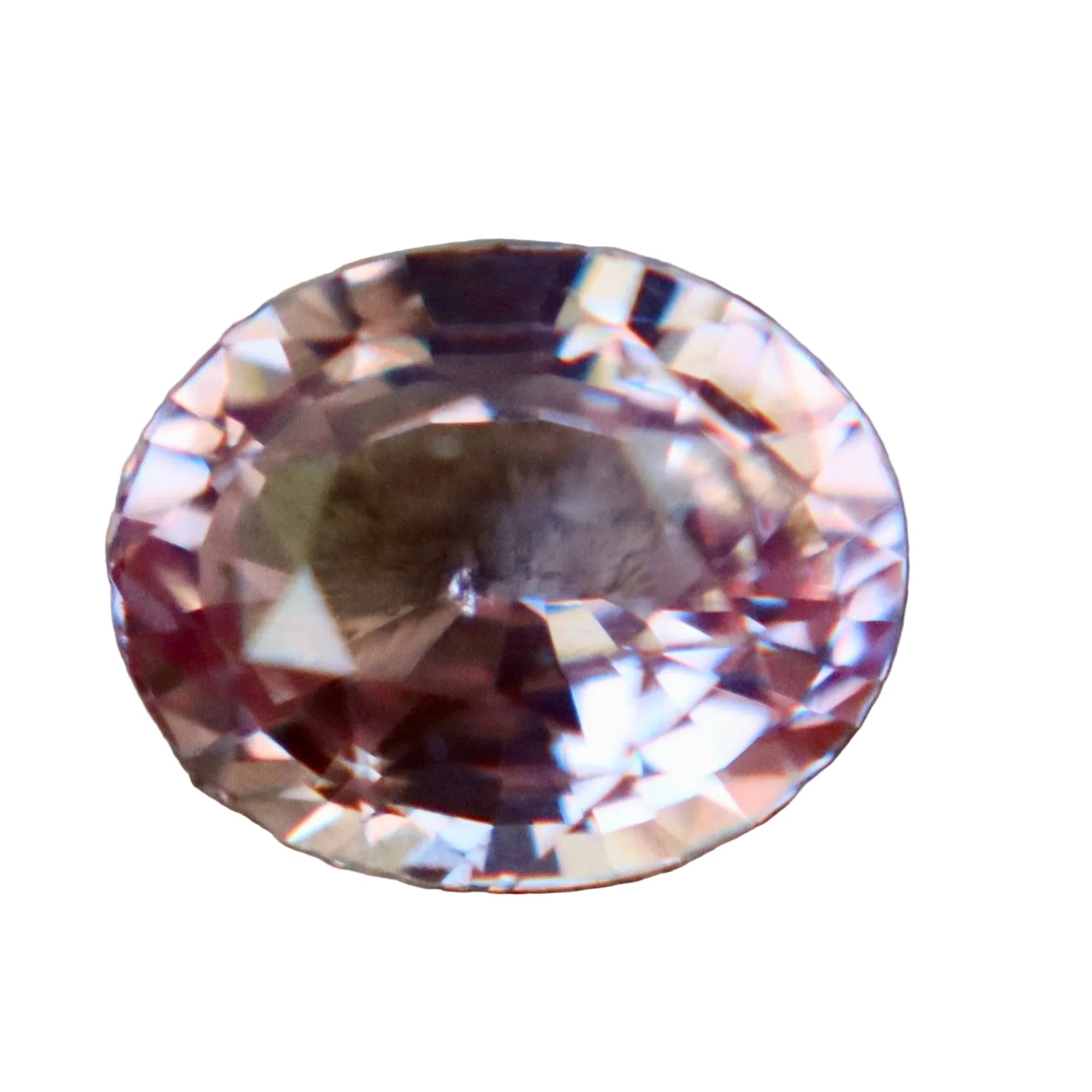 1.24 Carat Natural Padparadscha Sapphire – Unheated Oval Cut Ceylon Gemstone - Sapphirepal