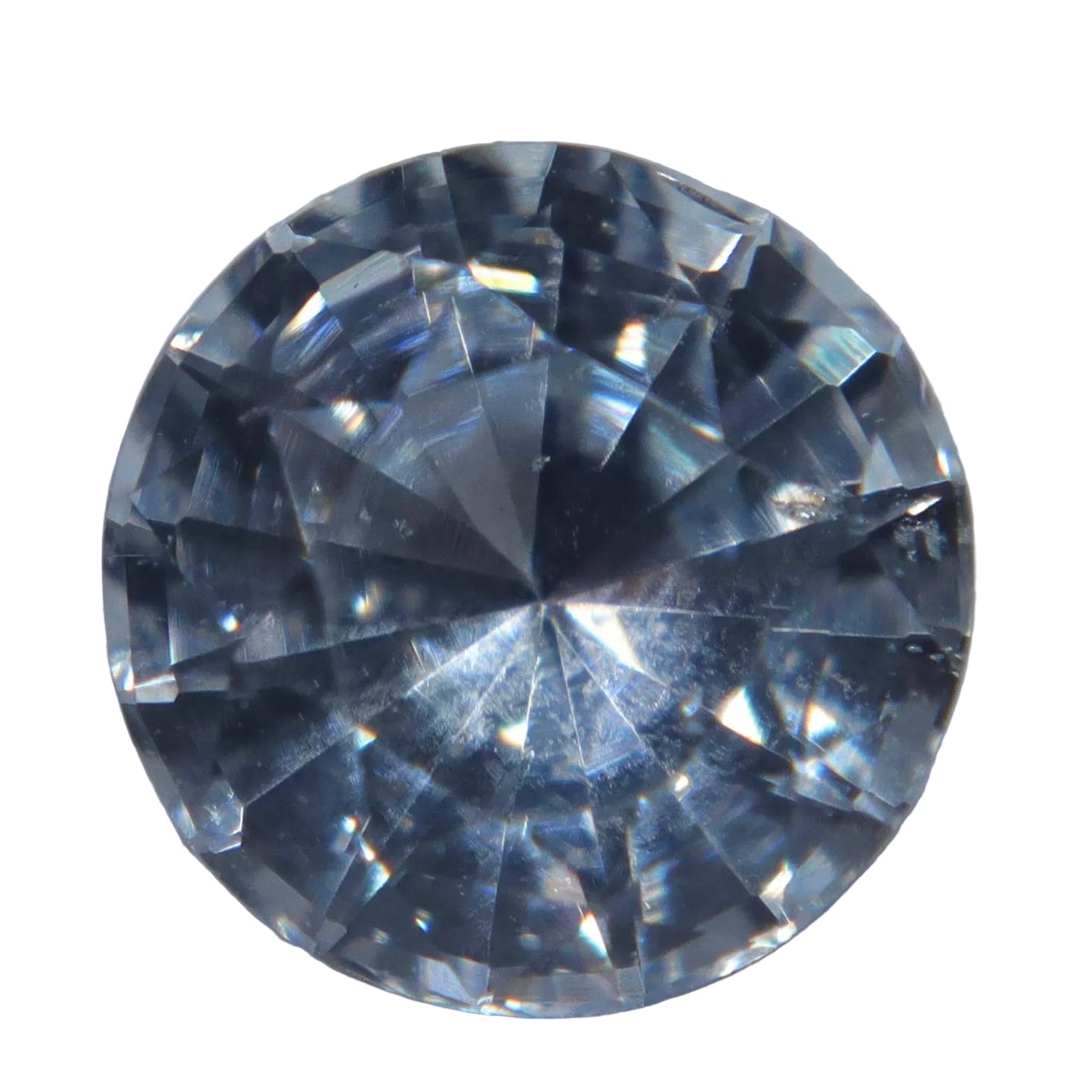 1.29ct Natural White Sapphire – Unheated Round Ceylon Gemstone - Sapphirepal