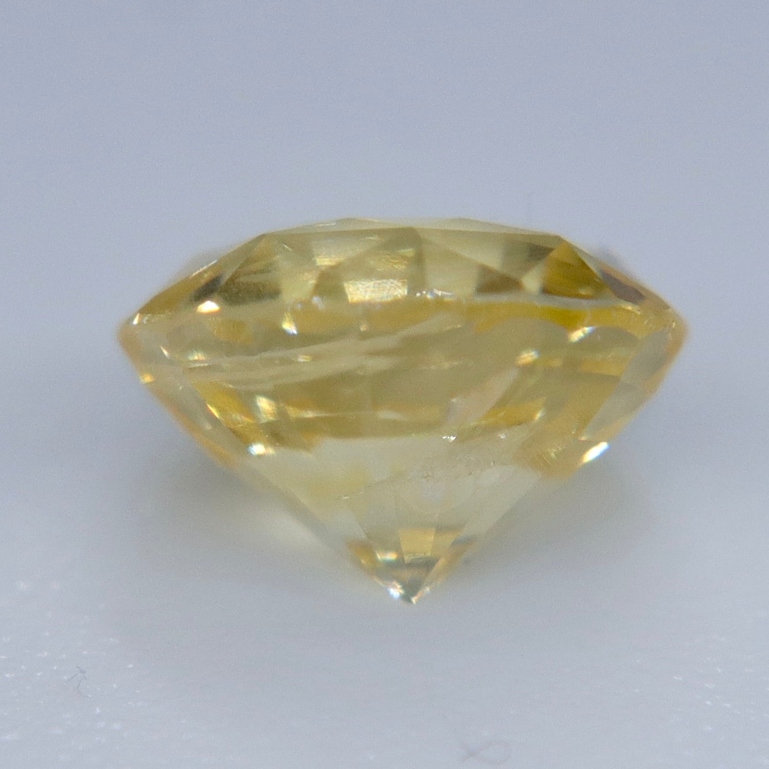 1.29ct Natural Yellow Sapphire – Round Cut Ceylon Gemstone - Sapphirepal