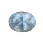 1.30ct Natural Gray Sapphire – Oval Cut (Ceylon, Unheated & Untreated, I Clarity) - Sapphirepal
