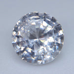 1.38ct Natural White Sapphire – Round Cut Ceylon Gemstone - Sapphirepal