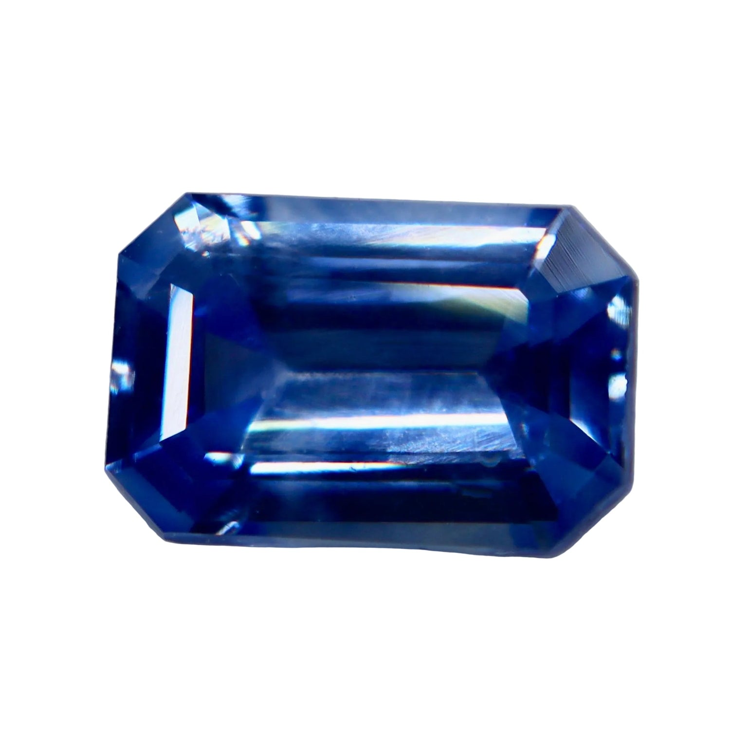 1.42ct Natural Blue Ceylon Sapphire – Emerald Cut, Heated, VS Clarity - Sapphirepal