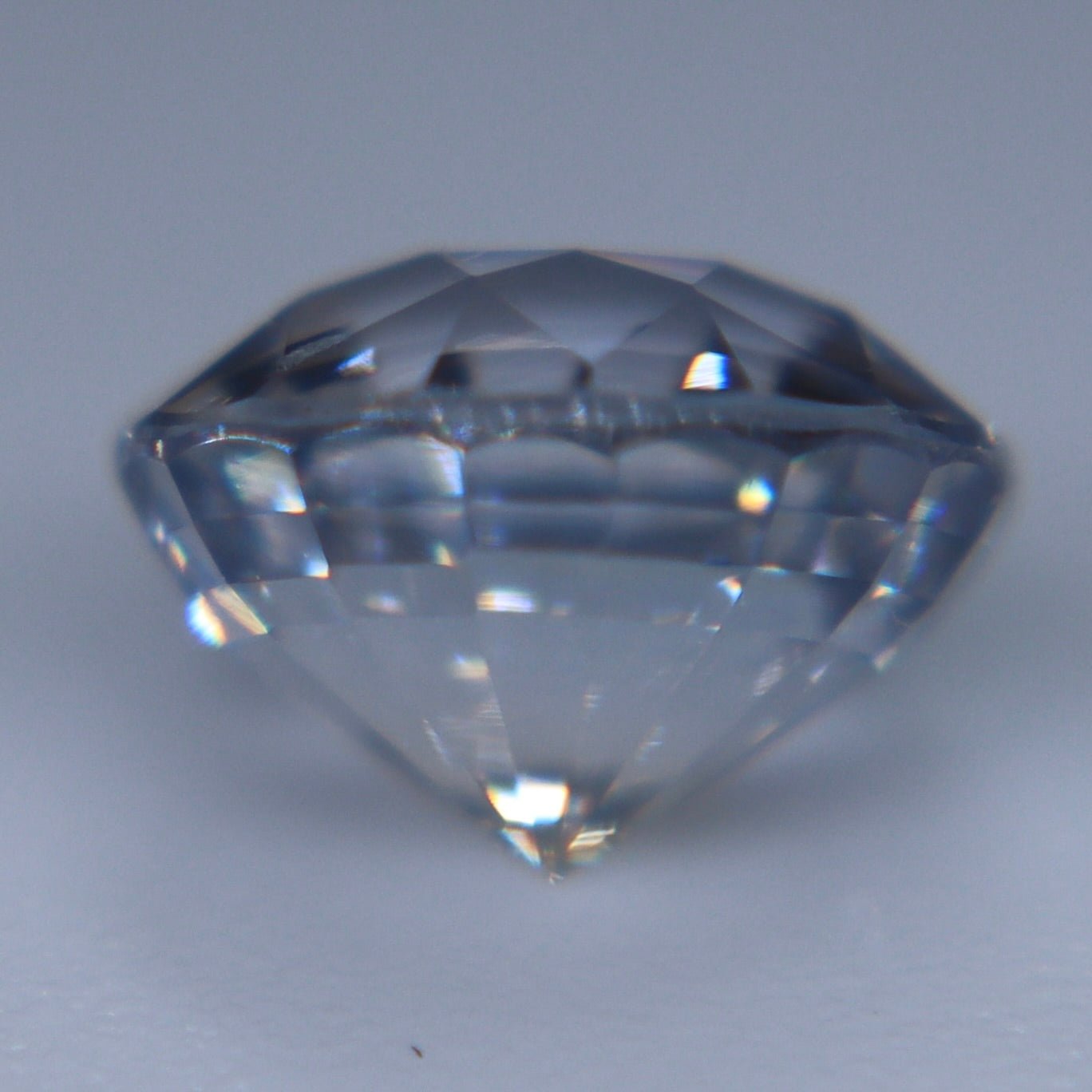 1.43ct Natural White Sapphire with Soft Pink Hue – Unheated Round Ceylon Gemstone - Sapphirepal