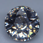1.43ct Natural White Sapphire with Soft Pink Hue – Unheated Round Ceylon Gemstone - Sapphirepal