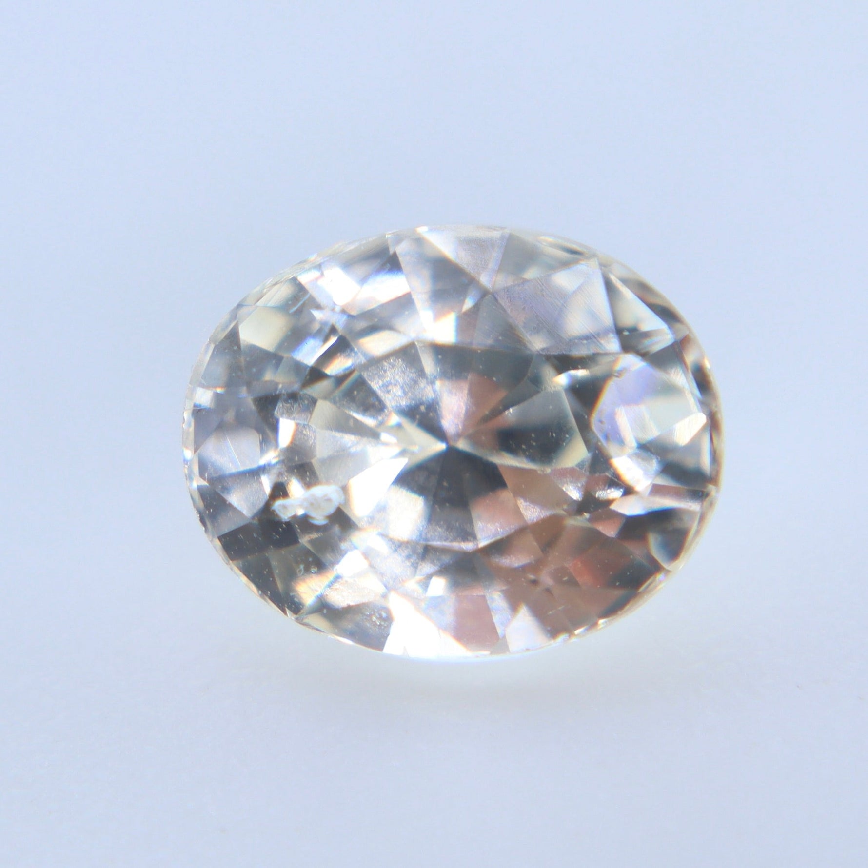 1.50 Carat Natural White Sapphire | Oval Cut | Unheated Ceylon Gemstone - Sapphirepal