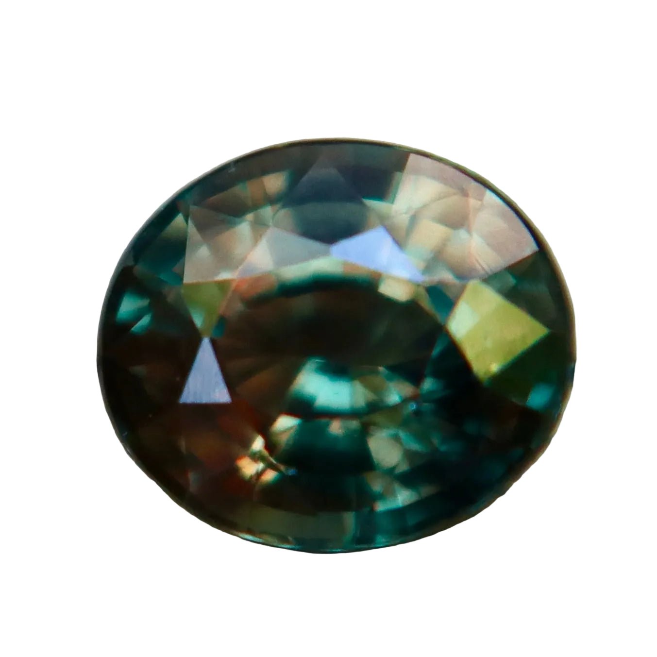 1.50ct Natural Color Change Sapphire – Ceylon Oval Cut Green to Reddish Orange Gemstone - Sapphirepal