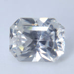 1.50ct Natural Colorless Sapphire – Emerald Cut Ceylon Sapphire - Sapphirepal
