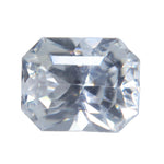 1.50ct Natural Colorless Sapphire – Emerald Cut Ceylon Sapphire - Sapphirepal