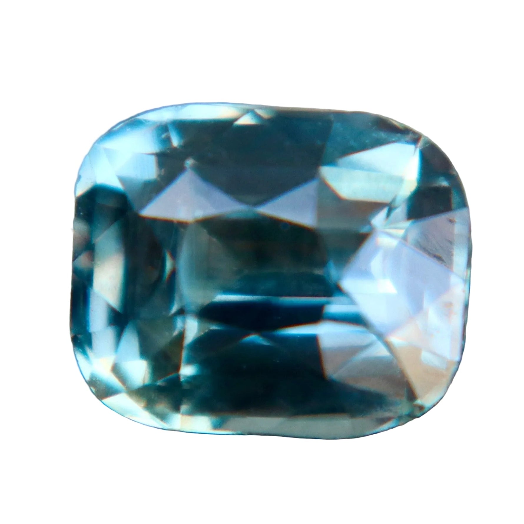 1.54 Carat Natural Teal Sapphire – Unheated Cushion Cut Madagascar - Sapphirepal