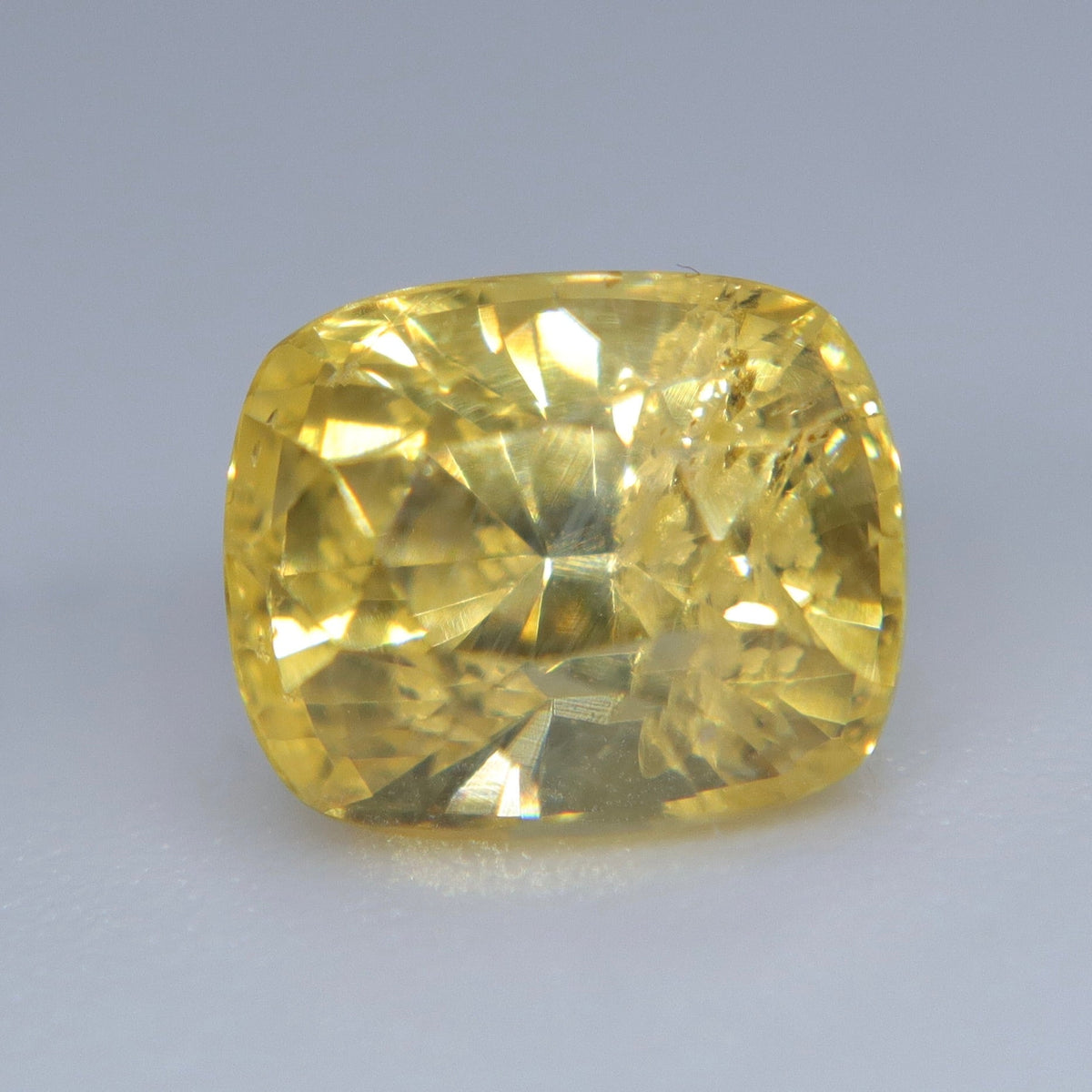 1.55ct Natural Vivid Yellow Sapphire – Rectangular Cushion Cut, Ceylon - Sapphirepal