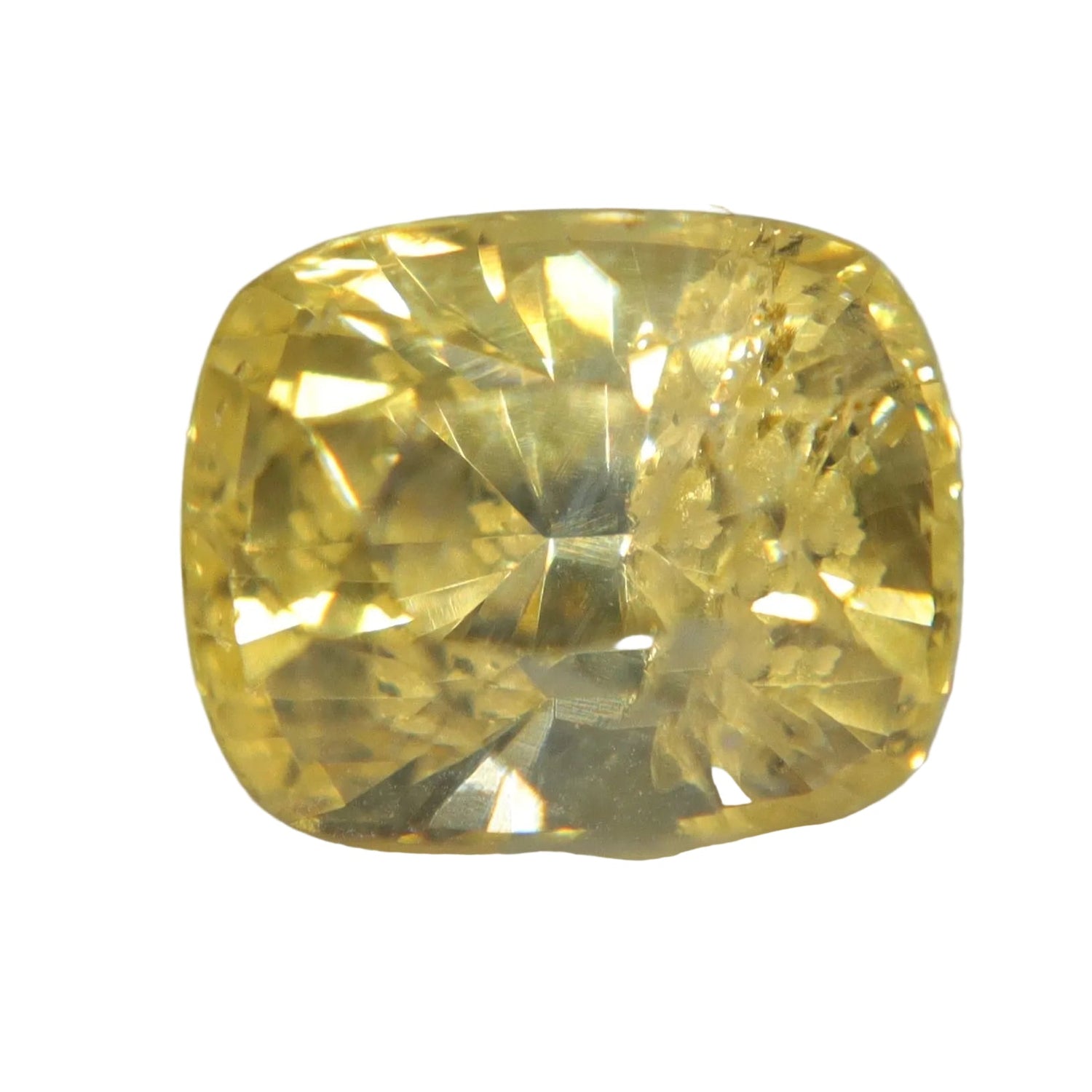 1.55ct Natural Vivid Yellow Sapphire – Rectangular Cushion Cut, Ceylon - Sapphirepal