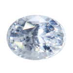 1.58ct Natural Colorless Sapphire – Oval Cut Ceylon Sapphire Gemstone - Sapphirepal