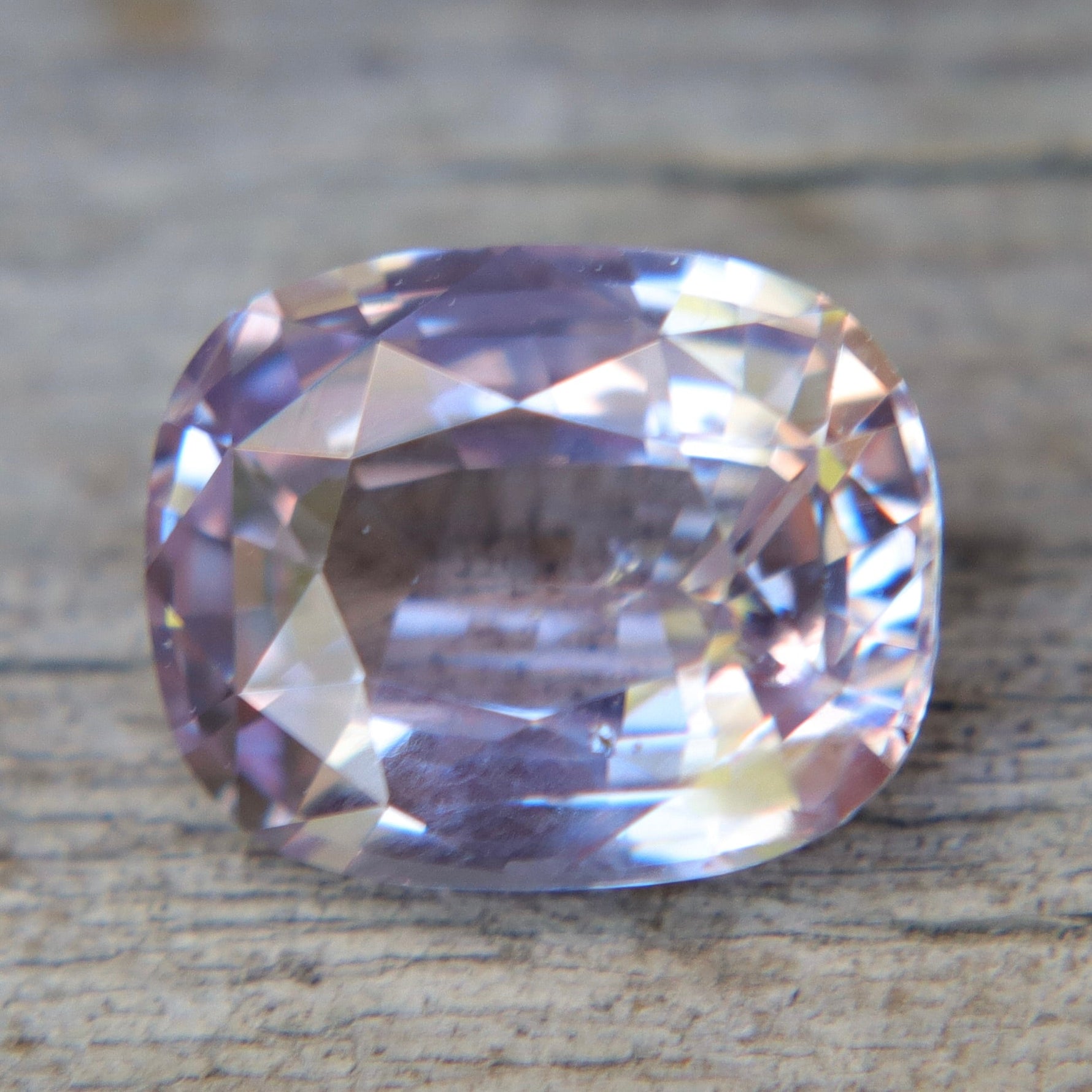 1.59 Carat Natural Pale Pink Sapphire – Unheated Cushion Cut Ceylon Gemstone - Sapphirepal