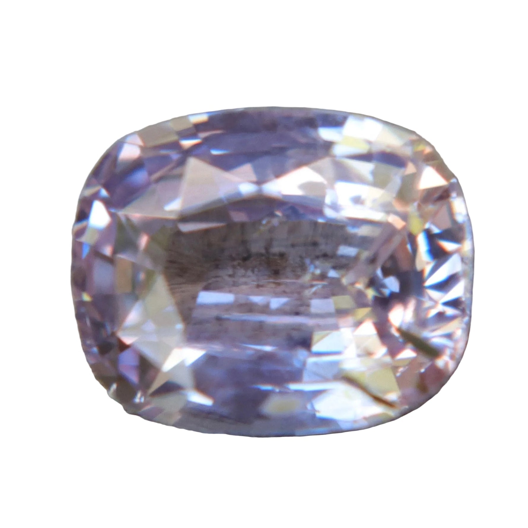 1.59 Carat Natural Pale Pink Sapphire – Unheated Cushion Cut Ceylon Gemstone - Sapphirepal