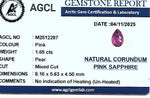 1.65 Carat Purplish Pink Sapphire – Pear Cut | Unheated Ceylon Natural Gemstone - Sapphirepal