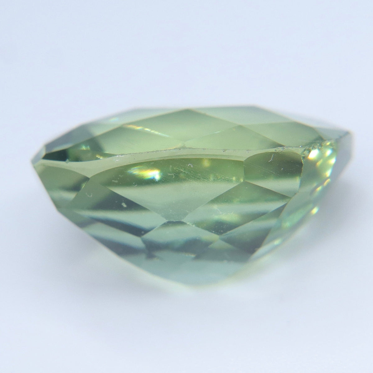 16.61 Carat Natural Prasiolite – Cushion-Cut Green Quartz from Ceylon - Sapphirepal