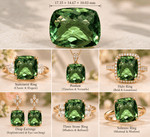 16.61 Carat Natural Prasiolite – Cushion-Cut Green Quartz from Ceylon - Sapphirepal