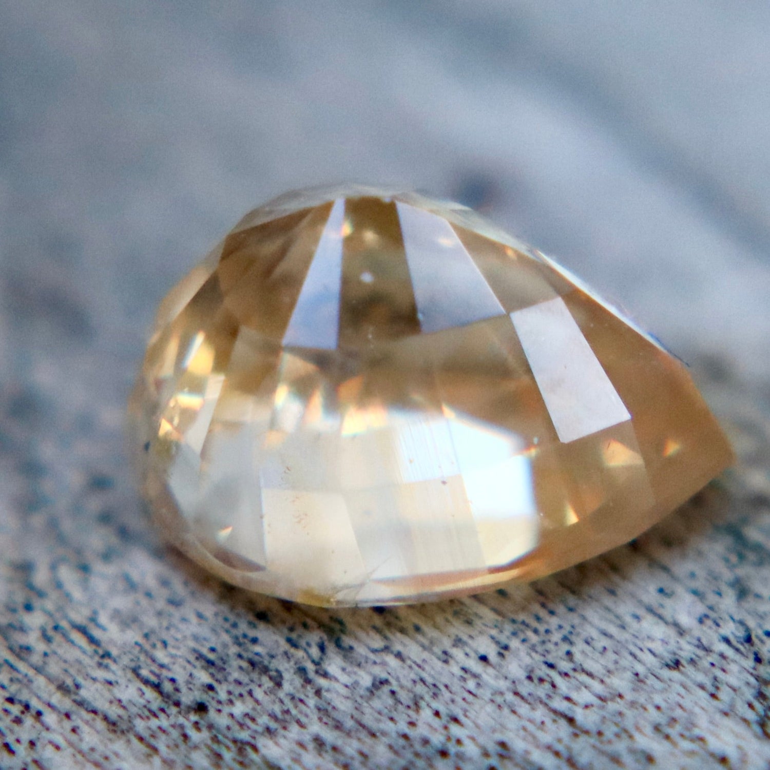 1.83 Carat Golden Peach Sapphire – Unheated Pear Cut Ceylon Gemstone - Sapphirepal