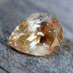 1.83 Carat Golden Peach Sapphire – Unheated Pear Cut Ceylon Gemstone - Sapphirepal