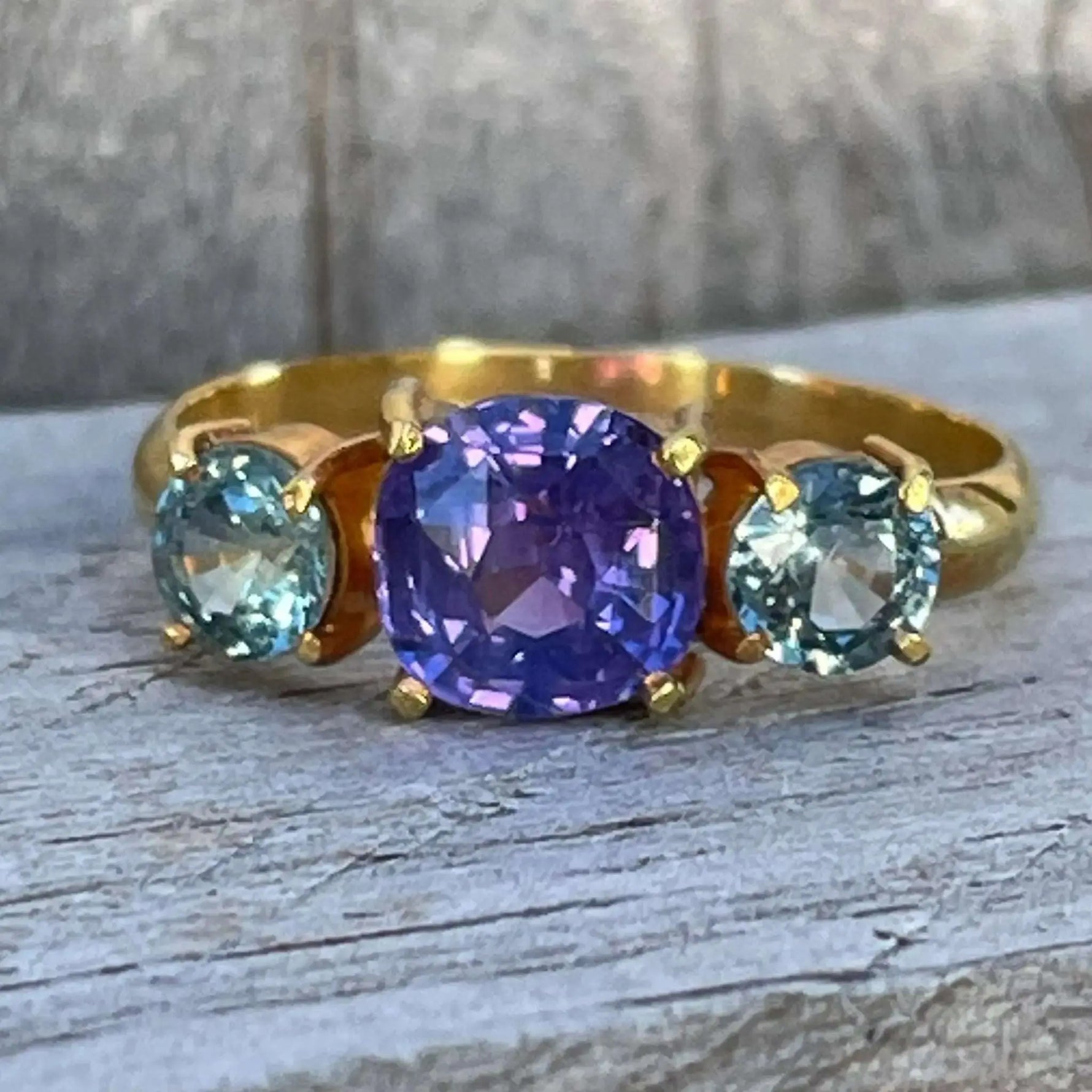 18k Gold Trilogy Sapphires Ring Sapphire Pal Australia