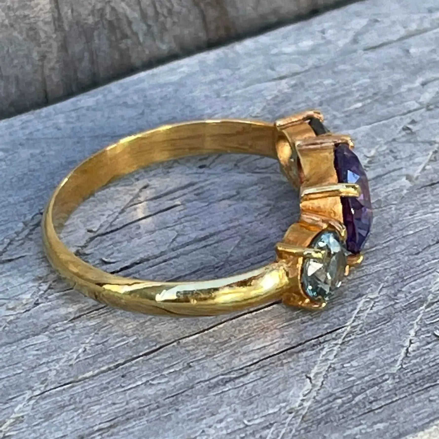 18k Gold Trilogy Sapphires Ring Sapphire Pal Australia