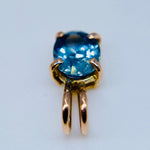 18k Yellow Gold Pendant with Natural Blue Sapphire — 1.10ct (Ceylon, Unheated, VVS) - Sapphirepal