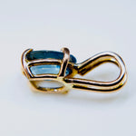 18k Yellow Gold Pendant with Natural Blue Sapphire — 1.10ct (Ceylon, Unheated, VVS) - Sapphirepal