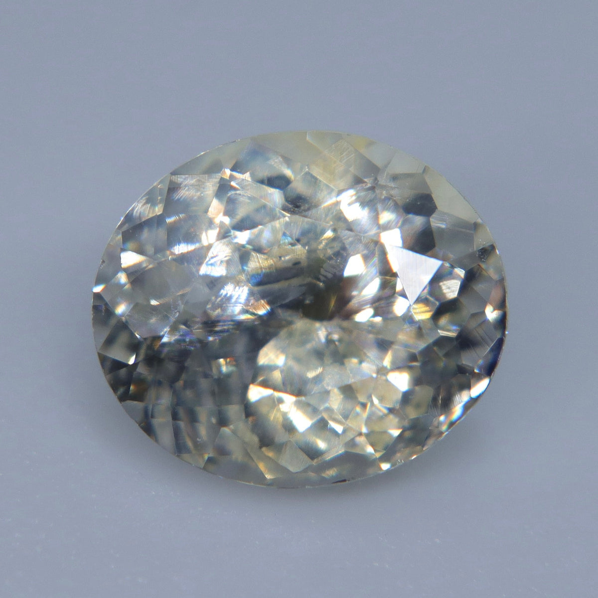 2.03ct Natural Pale Yellow Sapphire – Unheated Oval Ceylon Gemstone - Sapphirepal