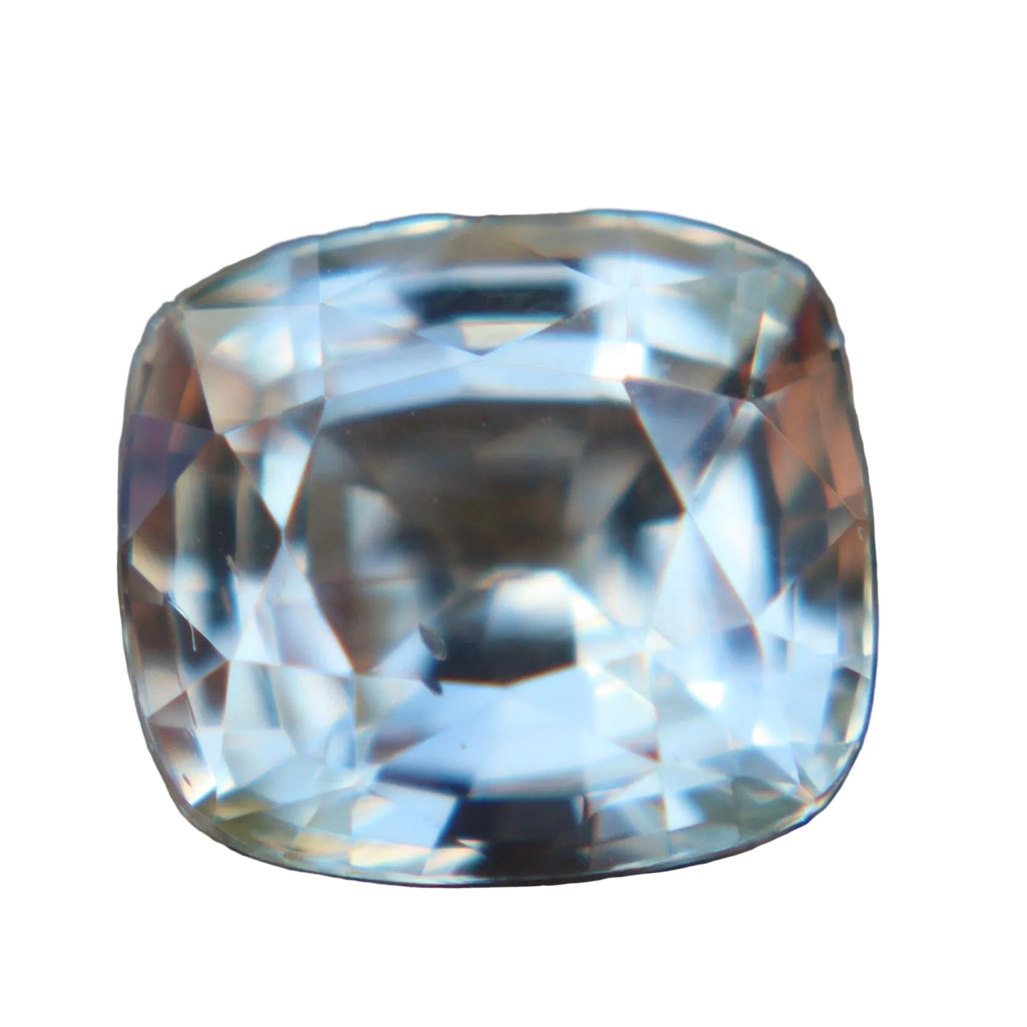 2.09 Carat Natural Pale Peachy Champagne Sapphire – Cushion Cut | Ceylon Origin - Sapphirepal