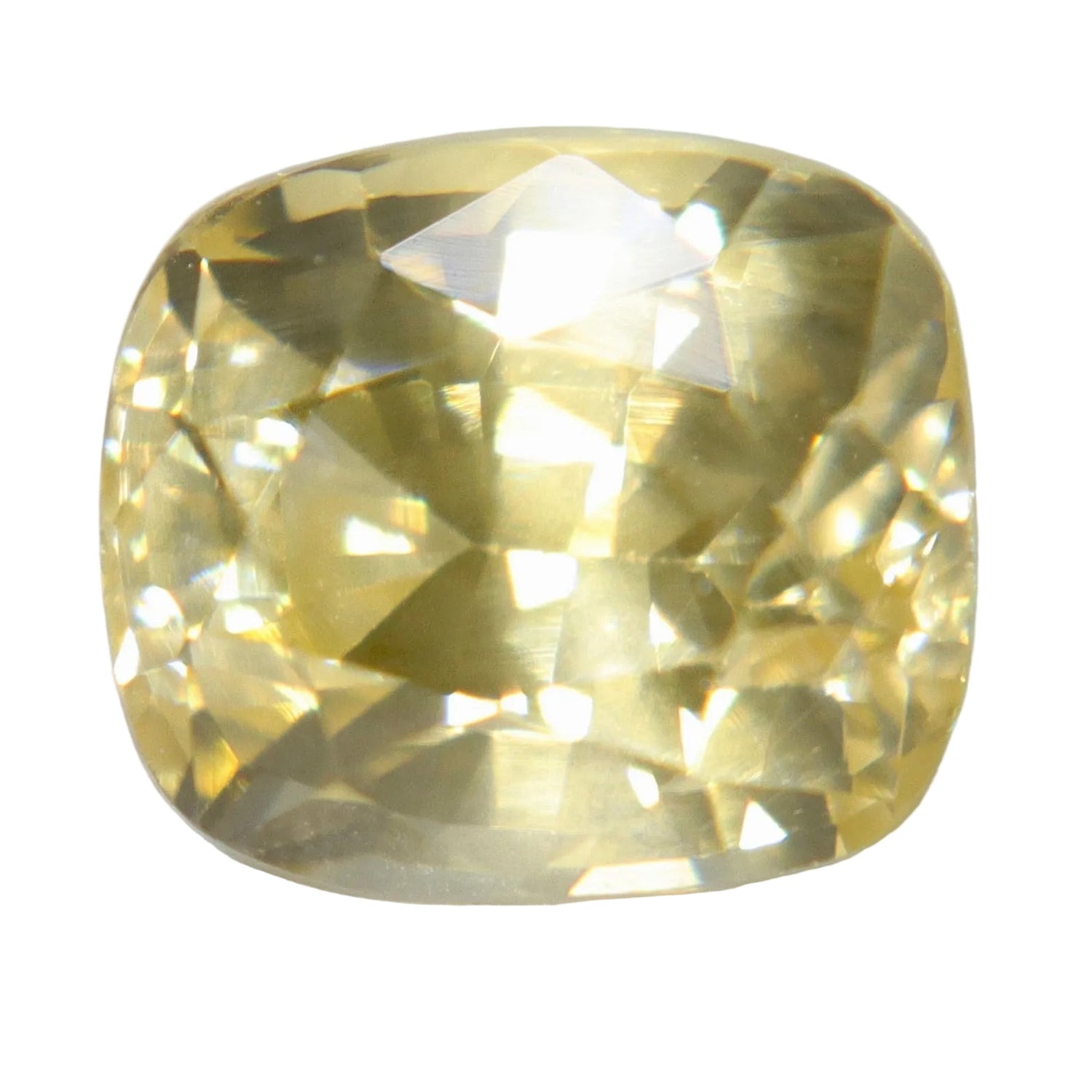 2.15ct Natural Yellow Sapphire – Unheated Ceylon Rectangular Cushion Cut VVS Gemstone - Sapphirepal