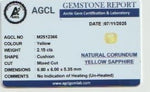 2.15ct Natural Yellow Sapphire – Unheated Ceylon Rectangular Cushion Cut VVS Gemstone - Sapphirepal