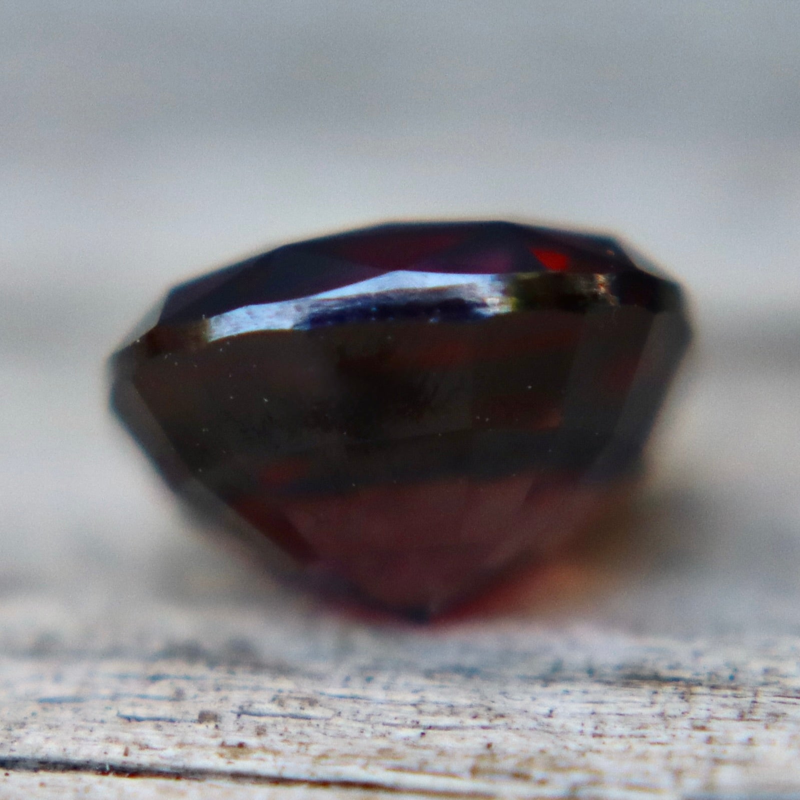 2.27 Carat Natural Burgundy Purple Sapphire – Unheated Cushion Cut Ceylon Gemstone - Sapphirepal