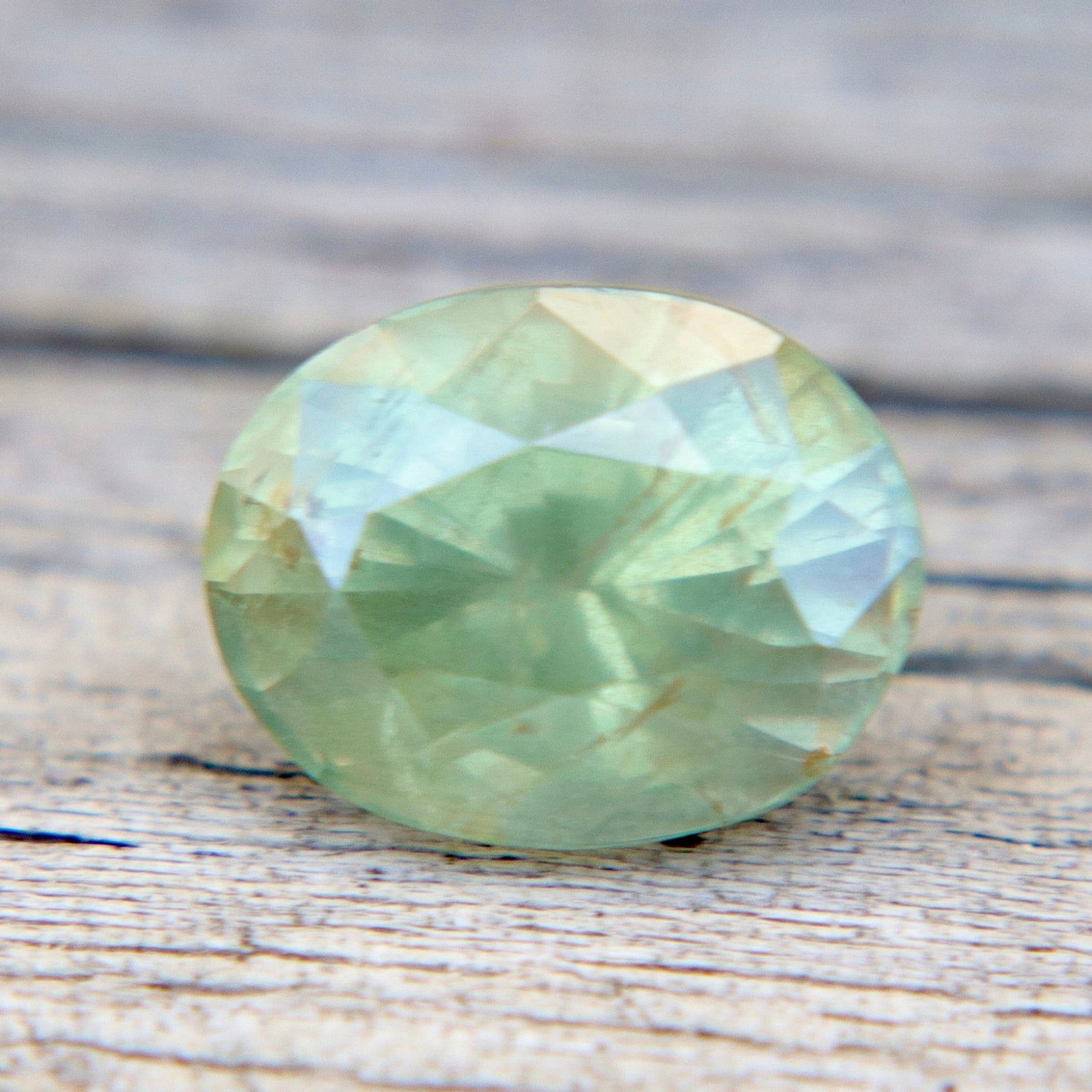 2.45ct Natural Green Sapphire – Oval Cut (Ceylon, Unheated, Eye Clean) - Sapphirepal