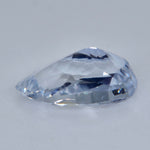 2.70ct Natural White Sapphire – Elongated Fancy Cut Ceylon Gemstone - Sapphirepal