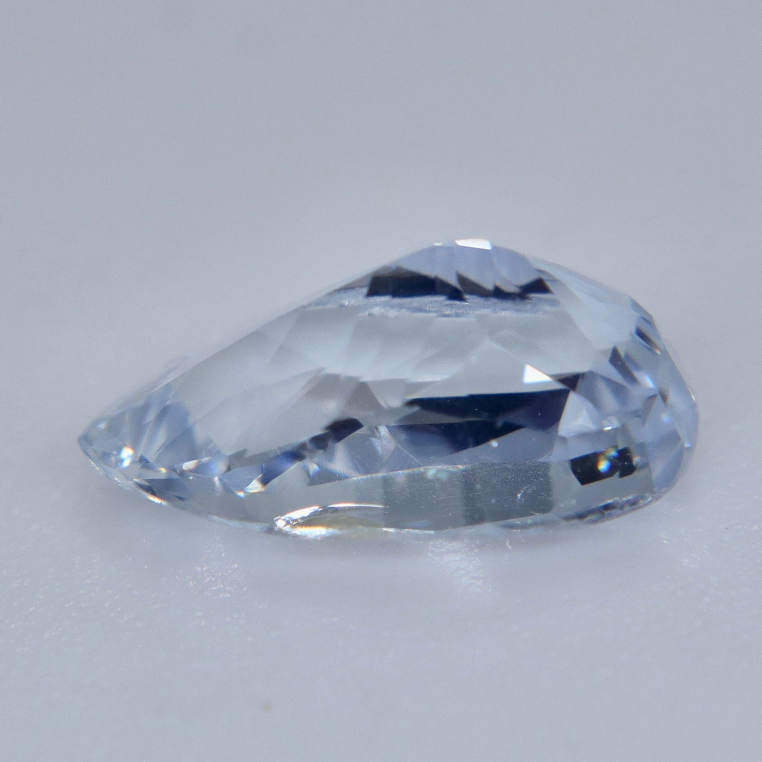 2.70ct Natural White Sapphire – Elongated Fancy Cut Ceylon Gemstone - Sapphirepal