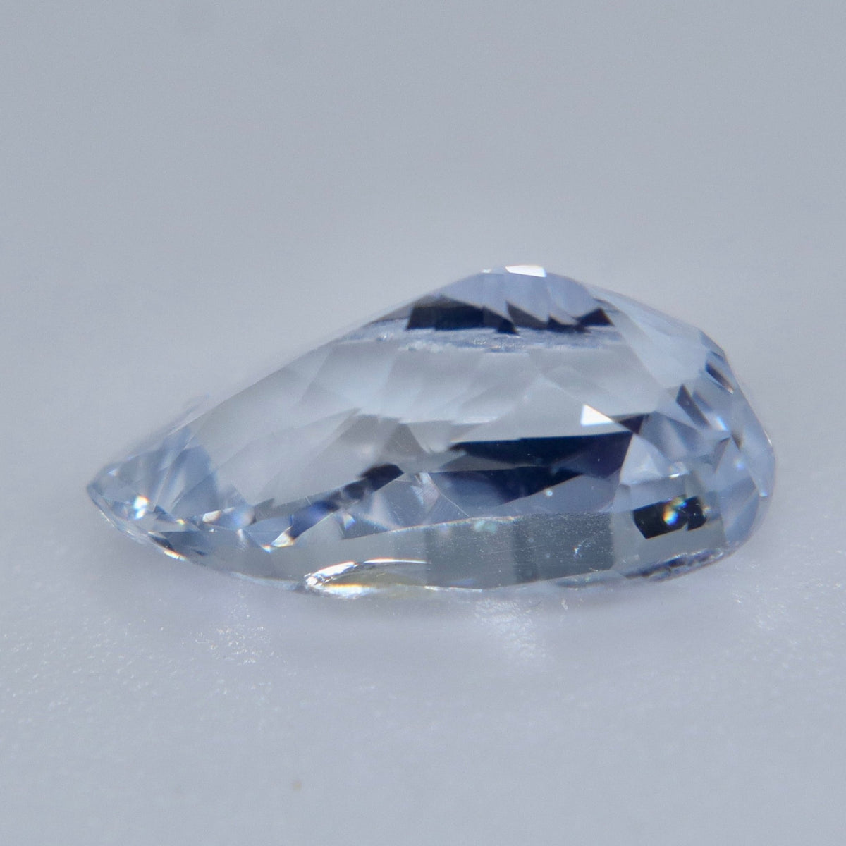 2.70ct Natural White Sapphire – Elongated Fancy Cut Ceylon Gemstone - Sapphirepal